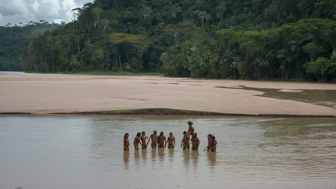 Редкие кадры запечатлели изолированное племя Машко-Пиро в Перуанской Амазонии