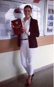 Екатерина Коломейчук защитила диплом